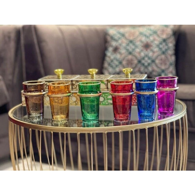 Set of 6 Moroccan Tea Cups Chairish
