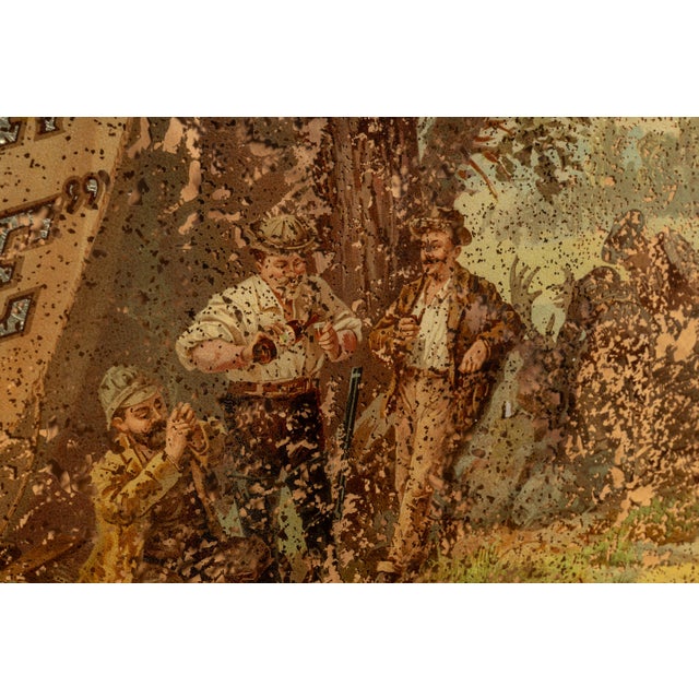 Late 19th Century Reverse-Painted Sylvan Grove Rye Framed Advertising Sign For Sale - Image 9 of 13