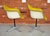 Herman Miller Pair of 1960s Herman Miller Eames Molded Fiberglass Swivel Chairs in Yellow Naugahyde For Sale - Image 4 of 7