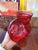 Italian Mid Century Modern Murano Style Large Ruby Cranberry Glass Goblet For Sale - Image 3 of 7
