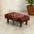 2000 - 2009 Mid-Century Kilim Ottoman With Oak & Hornbeam Frame For Sale - Image 5 of 7