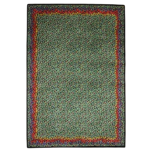 Vintage Casa Green and Red Murine Inspired Rug from Missoni Home, 1983