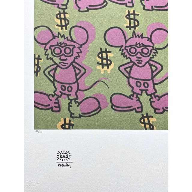 After Keith Haring, Andy Mouse, Print For Sale - Image 6 of 8
