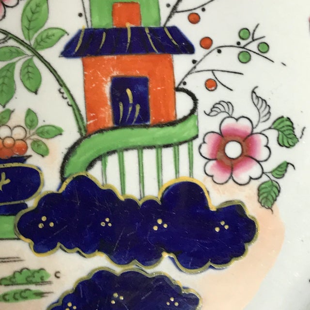 England New Stone Imari Peking Cabinet Plates a Set of Four9" For Sale - Image 10 of 13
