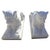 1980s Italian Artist, Lion Sculptures, Late 20th Century, White Marble, Set of 2 For Sale - Image 5 of 5
