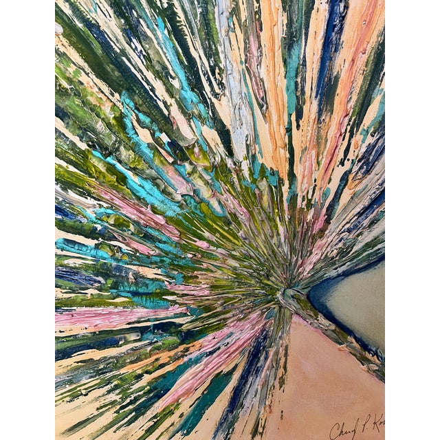 Palm Frond in Palm Beach, Canvas Art - Designed by Cheryl P. Kohloff For Sale In West Palm - Image 6 of 6