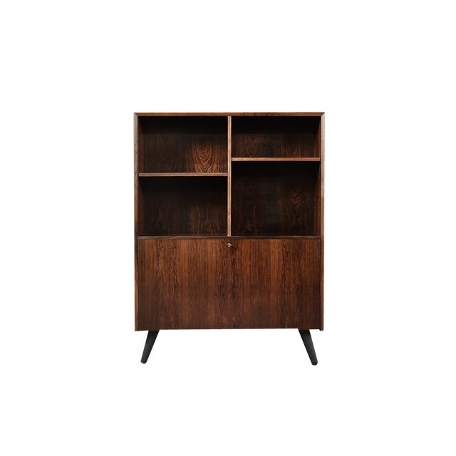 Danish Modern Rosewood Bookcase with Bar by Erik Brouer for Brouer Møbelfabrik, 1960s For Sale