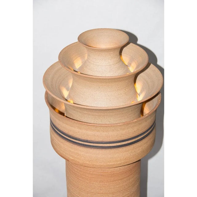 Arne Bang Arne Bang Original Vintage Stoneware Lamp For Sale - Image 4 of 7