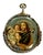 Spanish Double-Sided Silver Devotional Reliquary Pendant with Saint Christopher and the Virgen de la Paloma Late...