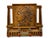 Unusual Antique 1910s Cast Iron American Indian Motif Telescoping Adjustable Size Bookend Rack With Nice Original Paint For Sale - Image 12 of 18