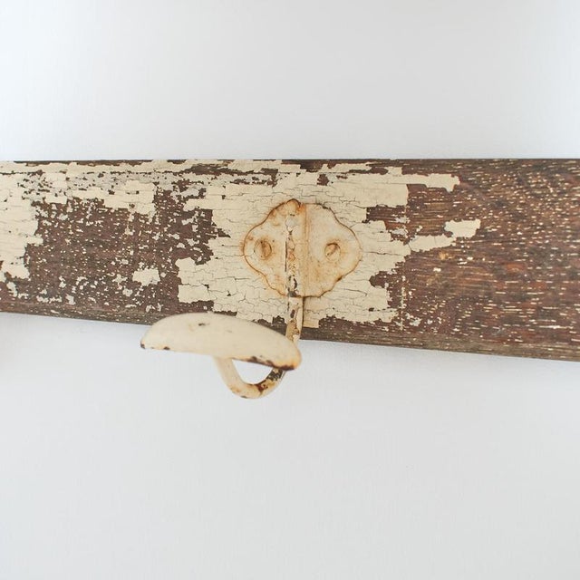 Vintage Wooden Luggage Wall Coat and Hat Rack, 1950s For Sale - Image 6 of 11