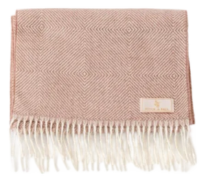 Diamond Alpaca Scarf - Rose