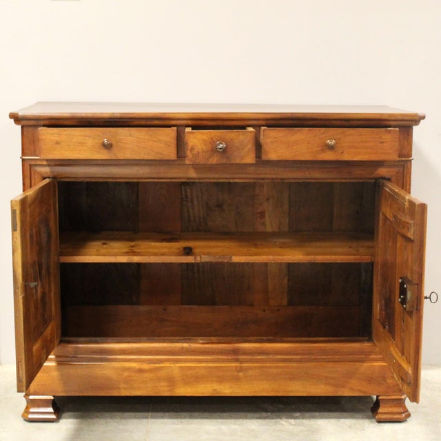 Wood 19th-Century Louis Philippe Sideboard in Walnut For Sale - Image 7 of 11
