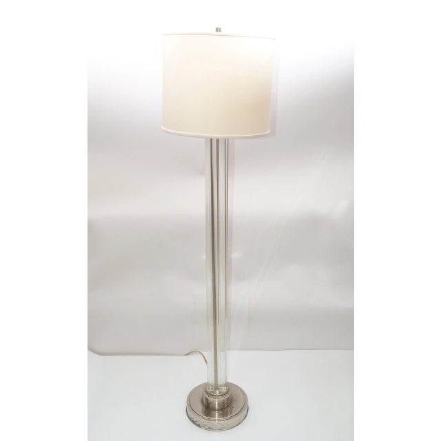 Restoration Hardware Glass Rods Floor Lamp on Chrome Base Chairish