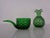 1960s Italian Green Bubble Glass Vase & Bowl from Empoli, 1960s, Set of 2 For Sale - Image 5 of 16