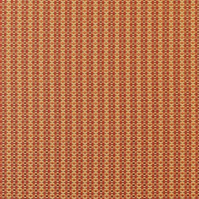 Woven in Italy, this fabric features classic double stripes interlaced with ribbon-like threads. The unusual basketweave...