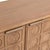 Tan Circle Grid Carved Wood Sideboard For Sale - Image 8 of 8