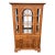 Keller Illuminated Oak China Display Hutch Cabinet For Sale