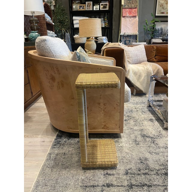 2020s Indoor/Outdoor Wicker Drink Table For Sale - Image 5 of 6