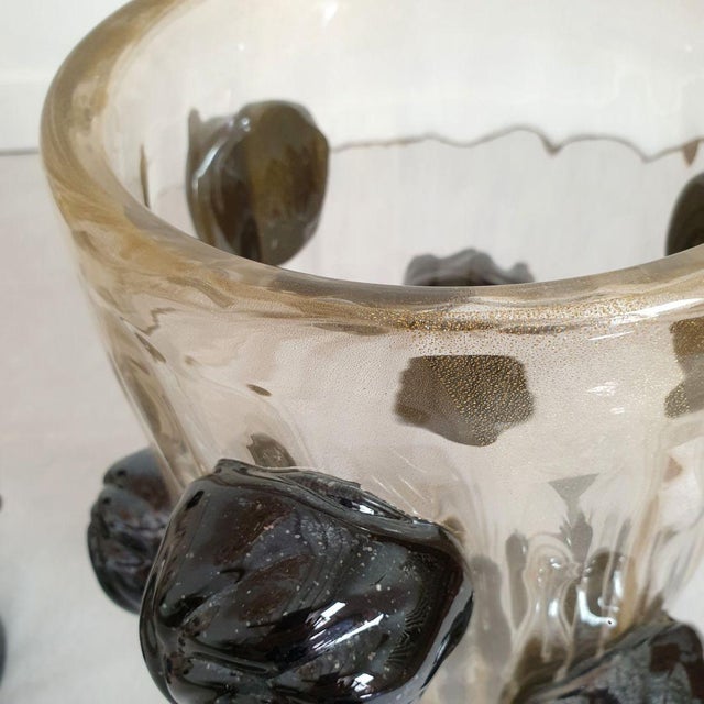 Pair of Mid Century Murano Glass Vases Signed Costantini 1970s For Sale - Image 12 of 12