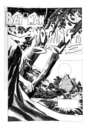 Alessandro Baggi, Batman Cover, Nothing to Save, Indian Ink Illustration