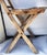 Wood Rustic Folding Wooden Chair 1950s For Sale - Image 7 of 16