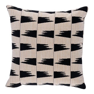 Schumacher X David Kaihoi Tutsi 20" Pillow in Ivory For Sale