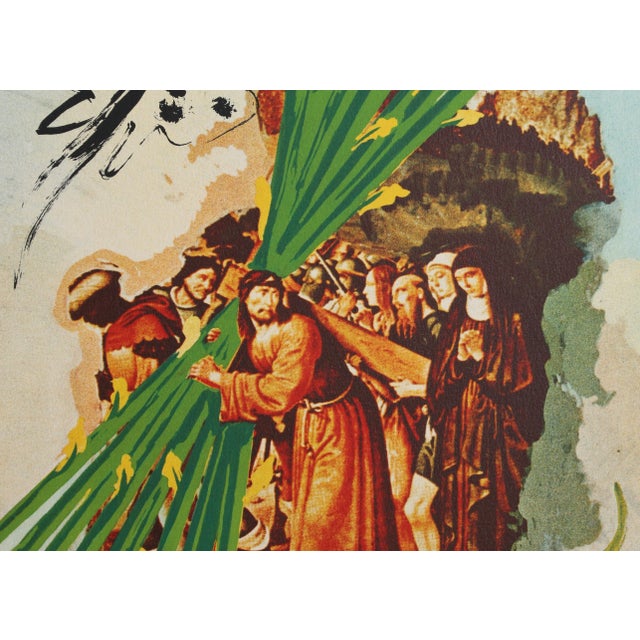 Ten of Staves Salvador Dalí Year: 1978 Size: 30 in. x 19 in. Framed size: 35.5 x 23.5 inches Lithograph on BFK Rives,...