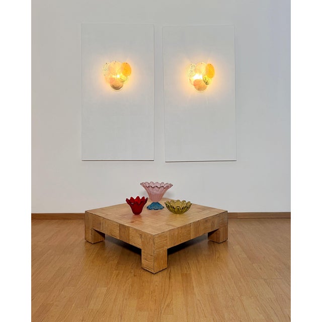 Alabaster Glass Wall Sconces, 1990s, Set of 2 For Sale - Image 12 of 16