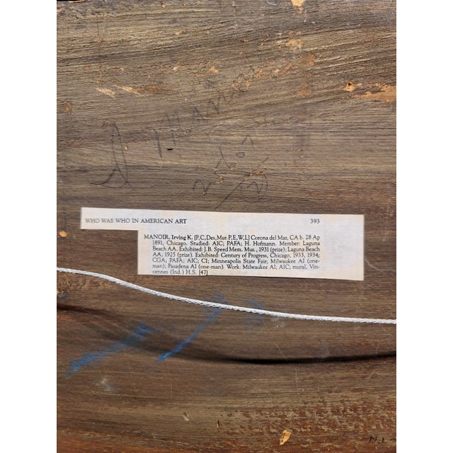 Irving Kraut Manoir -Lake George in the Sierra Mountain-Impressionist Oil Painting For Sale - Image 9 of 9