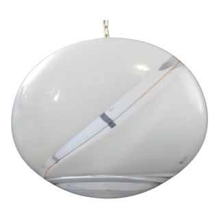 1960s Frosted Bollicine Murano Glass Pendant For Sale