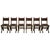 Renaissance Chairs in Oak and Leather, 1920s, Set of 6 For Sale - Image 6 of 6