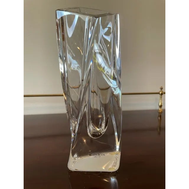 Late 20th Century Late 20th Century Kosta Boda "Sailes" Crystal Bud Vase For Sale - Image 5 of 10