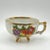 Chinoiserie Pair of Kasuga Footed Iridescent Gilded Teacups (Handles, Fruit Design, Lusterware) Vintage For Sale - Image 3 of 16