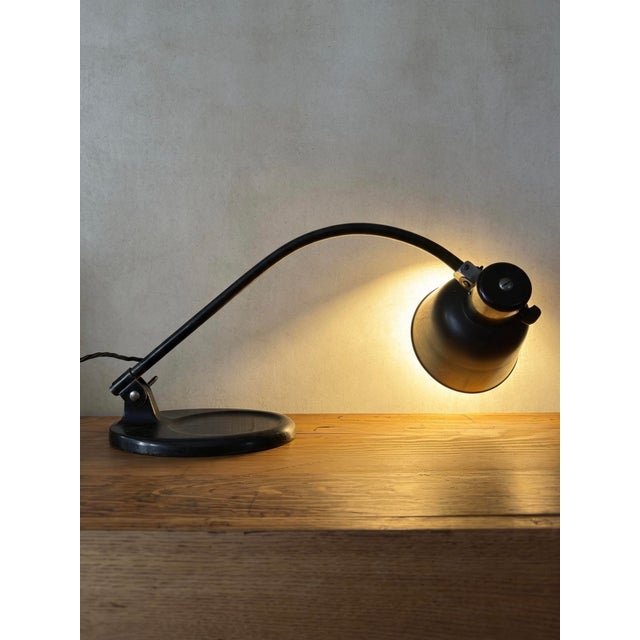 Black Model Matador 2768 Table Lamp by Christian Dell for Bur Bunte & Remmler, 1930s For Sale - Image 8 of 12