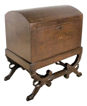 Antique Chinoiserie Indian Trunk, 1840