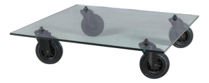 Tavolo con Ruote / Table with Wheels by Gae Aulenti for Fontana Arte, Italy, 1980s