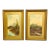 Pair Vintage Gilt Wood Framed English Landacape Paintings For Sale