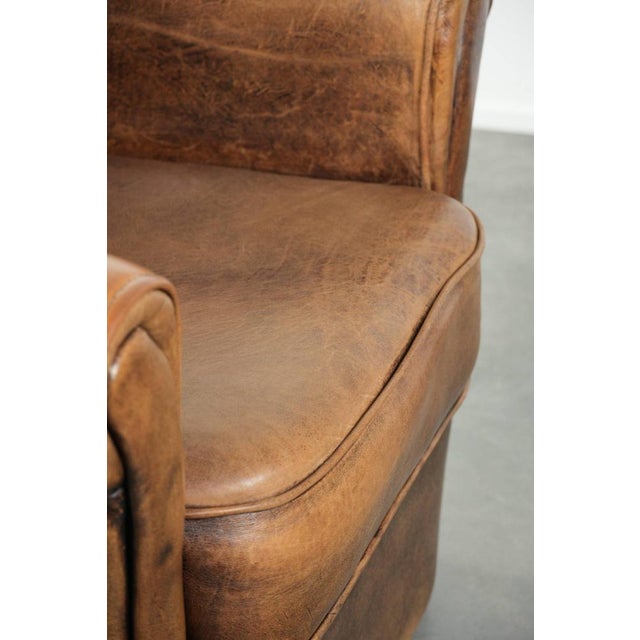 Vintage Sheepskin Lounge Chair For Sale - Image 13 of 14