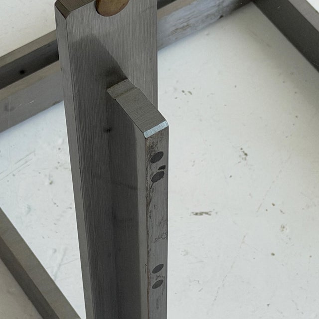 Silver 1970s Doge Dining Table Attributed to Carlo Scarpa for Cassina For Sale - Image 8 of 9