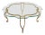 20th Century Hollywood Regency Gilt Wrought Round Coffee Table For Sale