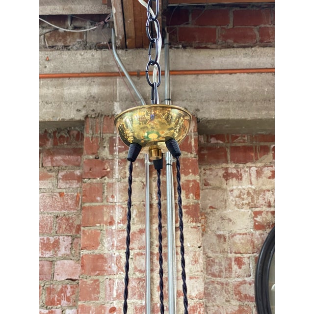 1950s Mid Century Stilnovo Chandelier, Italy For Sale In Los Angeles - Image 6 of 10