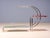 1950s 20th Century Bauhaus Tubular Steel Flower Stand with Colored Glass Shelves by Emile Guyot, Czechoslovakia, 1950 For Sale - Image 5 of 6