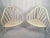 Vintage Triangle Painted Rattan Chairs, a Pair For Sale - Image 9 of 9