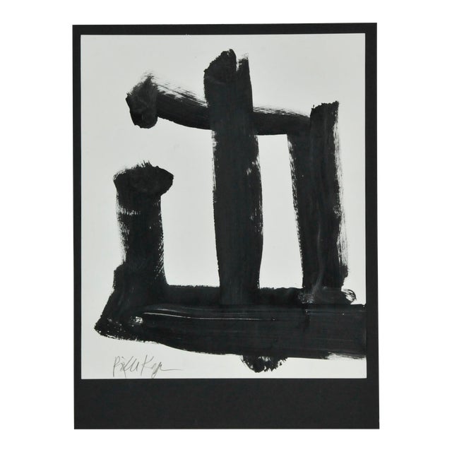 "Three Point Five" Original Abstract Mixed-Media Collage by Robbie Kemper For Sale