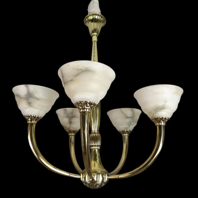 Art Deco Chandelier by George & Eugéne Capon, Paris, 1920s For Sale - Image 13 of 13