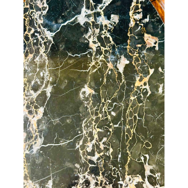 Antique French Louis XV Marble Side Table ~ Ornately Carved Wood For Sale - Image 18 of 18