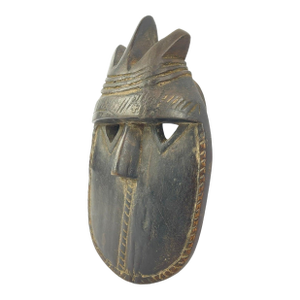 Early 20th Century Toma Wood Mask Landai Guinea