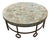 2000s Century Furniture Round Slate Mosaic Coffee Table - 1 Piece For Sale