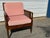 Traditional Mid-Century Regency Velvet Lounge Chair For Sale - Image 3 of 12